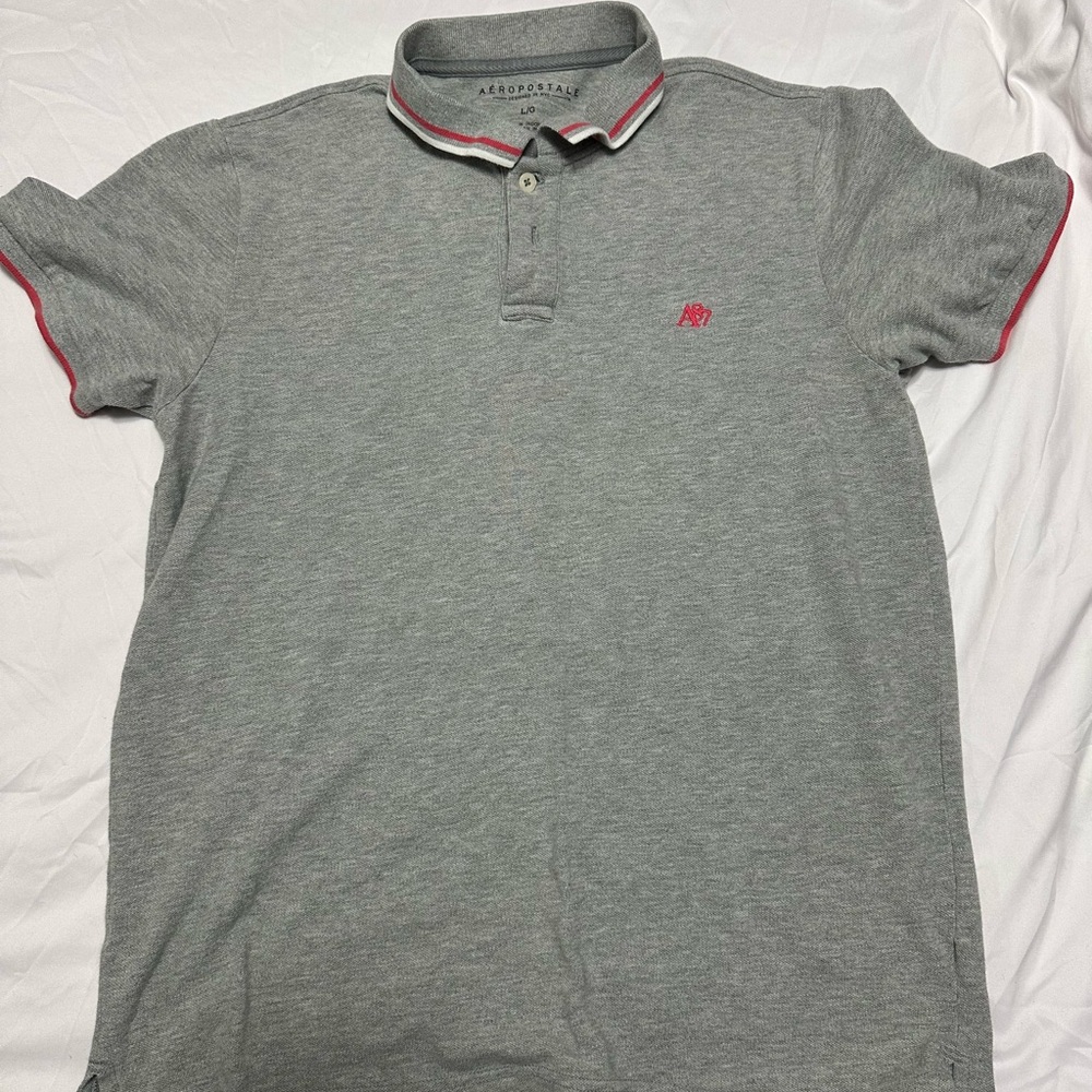 Aeropostale Gray Polo Shirt